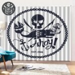 Rideau Pirate Ombrage 90% Polyester Ado — Trésor Pirate (vue 6)