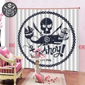 Rideau Pirate Ombrage 90% Polyester Ado — Trésor Pirate