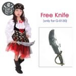 Robe Pirate Polyester Enfant Aventurière — Trésor Pirate (vue 17)