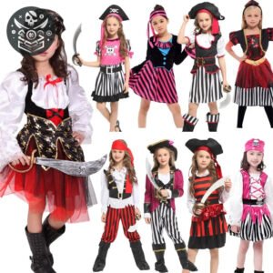 Robe Pirate Polyester pour Enfant - Livraison Gratuite 3 Robe Pirate Polyester pour Enfant - Livraison Gratuite