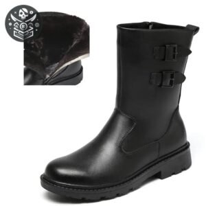 Bottes Pirate Cuir PU Futuriste Étanche — Trésor Pirate