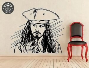 Sticker Pirate Capitaine Caraïbes Vinyle — Trésor Pirate