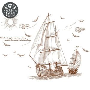 Stickers pirate pour décoration de chambre