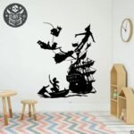 Sticker Pirate Peter Pan Navire Vinyle — Trésor Pirate (vue 2)