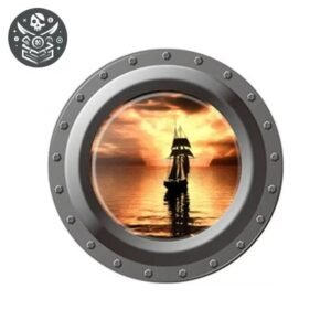 Sticker Pirate Circulaire 43cm Vinyle — Trésor Pirate