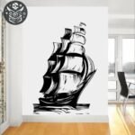 Sticker Pirate Galion Espagnol Vinyle