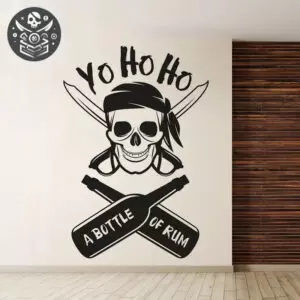 Stickers Vinyl Résistant à l’eau Décor Chambre - Noir / 29x42cm