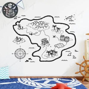 Stickers vinyle étanches pour décoration chambre - 4 / 57cm Largeur
