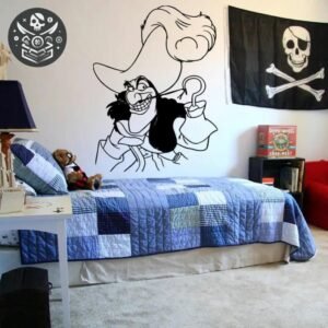 Sticker Pirate Vinyle Mural Enfant Chambre — Trésor Pirate