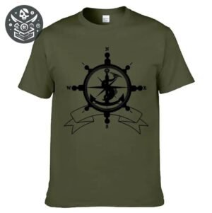 T-shirt Pirate Gouvernail Navigation Homme — Trésor Pirate