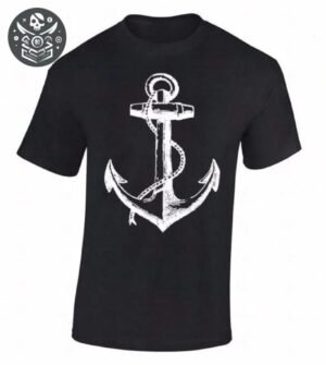 T-shirt Pirate Ancre Marine Impression 3D — Trésor Pirate