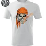 T-shirt Pirate Bandana Orange Vif
