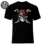 T-shirt Pirate Borgne Polycoton 3D