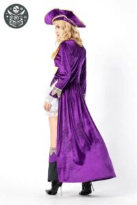 T-shirt pirate en polyester mat et souple - Déguisement Pirate Femme