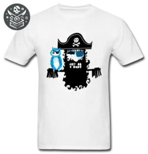 T-shirt Pirate Perroquet Borgne — Trésor Pirate