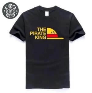 T-shirt Pirate King Noir Inscription Homme — Trésor Pirate