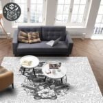 Tapis Pirate Salon Design Caraïbes — Trésor Pirate (vue 3)