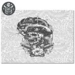 Tapis Pirate Salon Design Caraïbes — Trésor Pirate (vue 5)