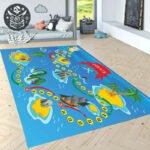 Tapis d’éveil enfant en polyester - 91x152cm