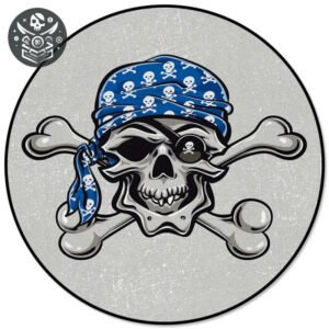 Tapis rond pirate en polyester, livraison standard gratuite 2 Tapis rond pirate en polyester livraison standard gratuite - LEX00172 / Diameter 91CM