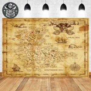 Tapisserie Pirate Crique Style Aventure Murale — Trésor Pirate