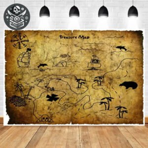 Tapisserie Pirate en Polyester - Vinyl 60x40cm