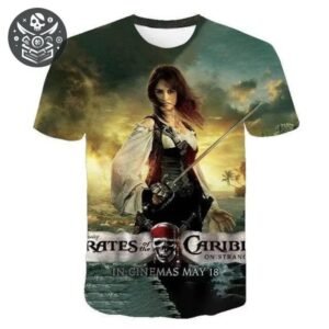 T-shirt Pirate Femme Caraïbes Sabre — Trésor Pirate