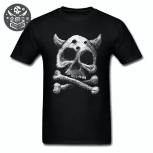 Tee-shirt Pirate Skull de Qualité 🏴☠️ 2 Tee-shirt Pirate Skull de Qualité 🏴☠️ - S - T-Shirt Pirate