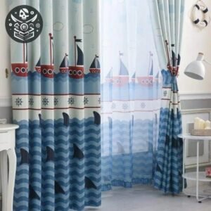 Rideau Pirate Bébé Polyester Ombrage Enfant — Trésor Pirate