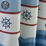 Rideau Pirate Bébé Polyester Ombrage Enfant — Trésor Pirate (vue 3)