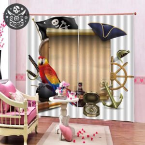 Toile ombrage style carte pirate - W 140 cm H 140 cm / Hook