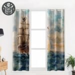 Rideau Pirate Galion Polyester Ombrage — Trésor Pirate (vue 2)