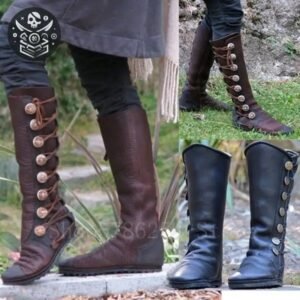 Bottes Pirate Steampunk Cuir PU Femme — Trésor Pirate