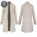 Veste Pirate Noire Coupe Longue — Trésor Pirate (vue 2)
