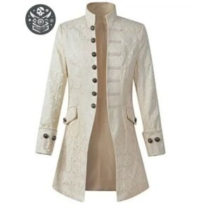 Veste Pirate Noire Coupe Longue