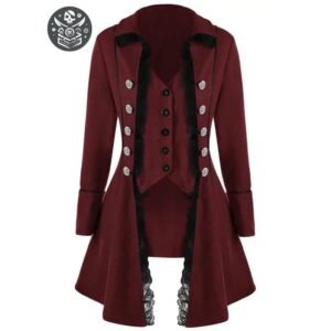 Veste Pirate Bordeaux Polycoton Corsaire