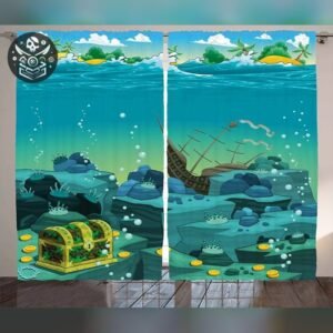 Tapisserie Pirate Trésor Polyester Enfant