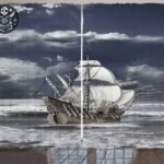 Tapisserie Pirate Bateau Corsaire Enfant